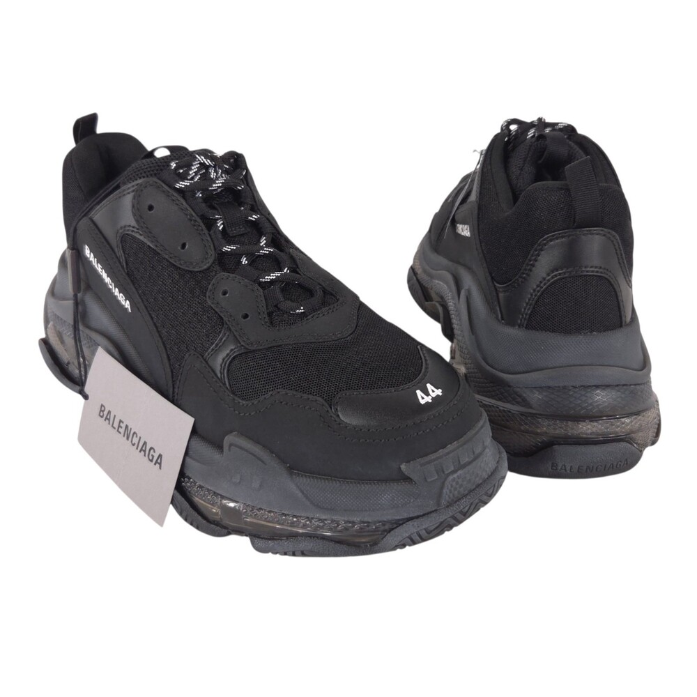 Balenciaga Triple S Clear Sole Sneakers US 11 EU 44 Mens Black $1150 - Picture 1 of 16